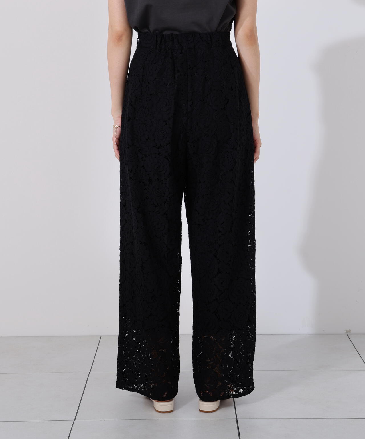 《EDIT COLOGNE》レースワイドパンツ