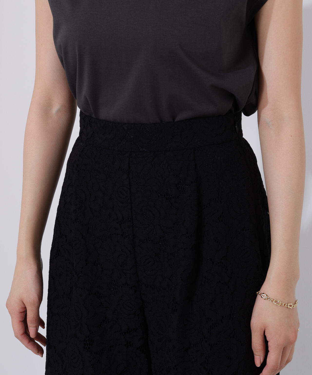 《EDIT COLOGNE》レースワイドパンツ