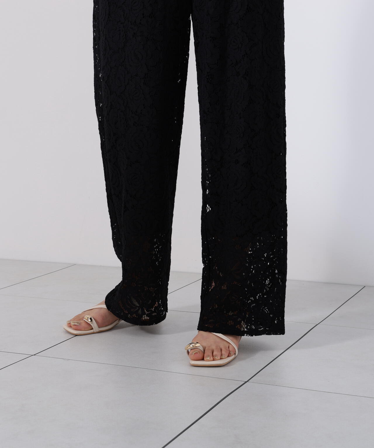 《EDIT COLOGNE》レースワイドパンツ