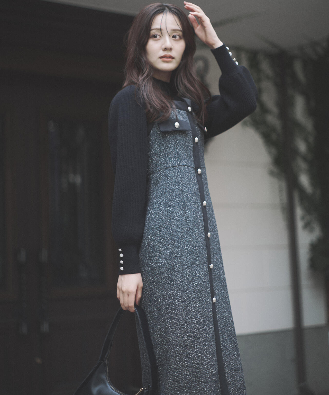 ツイードロングジャンスカ