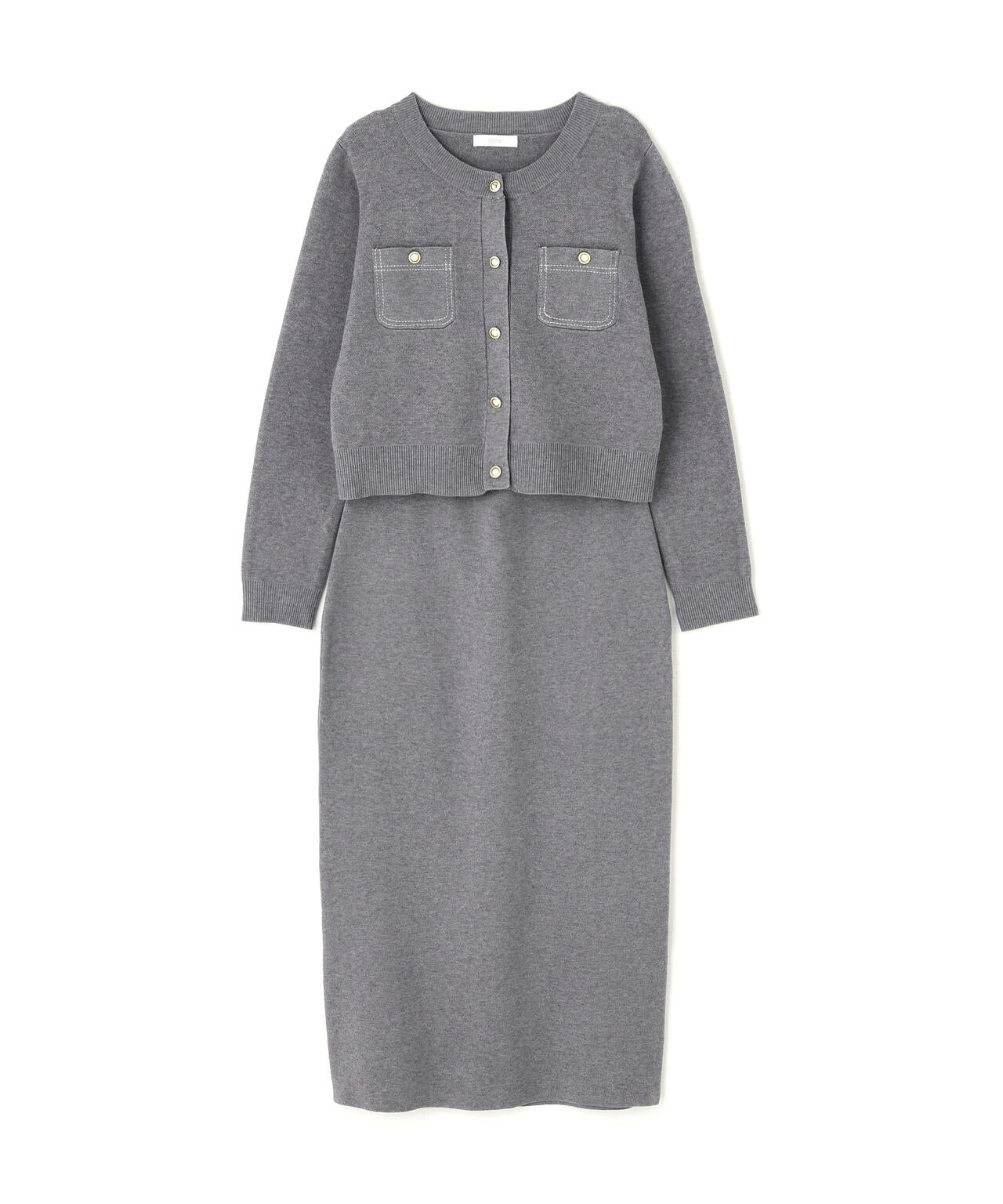 【一部再入荷】 青島心さん着用 ステッチニットSETUP