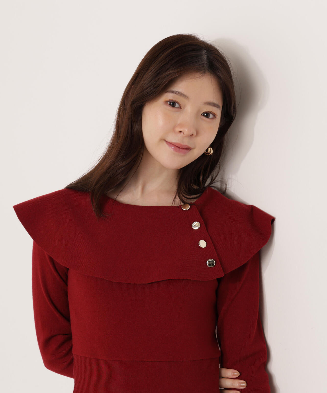 ケープニットワンピース【WEB・一部店舗限定】