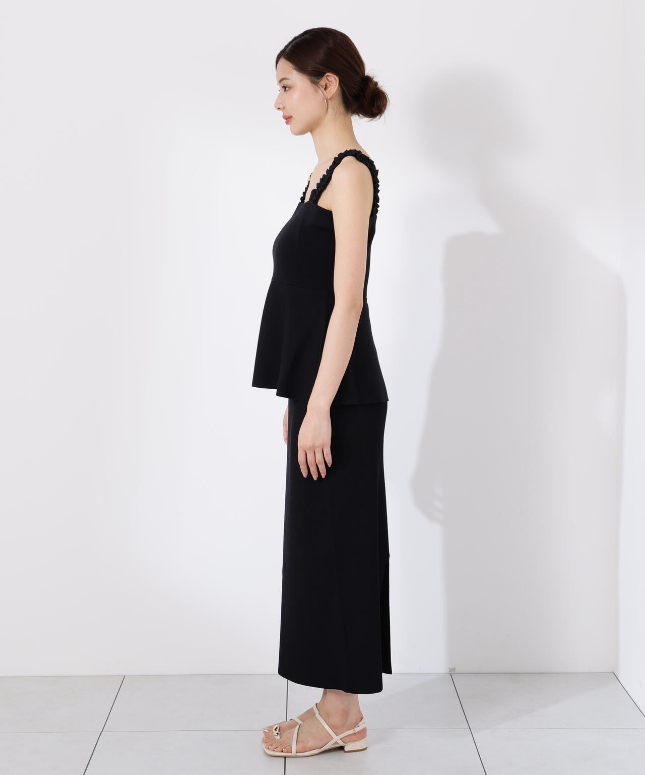 ペプラムキャミセットアップ