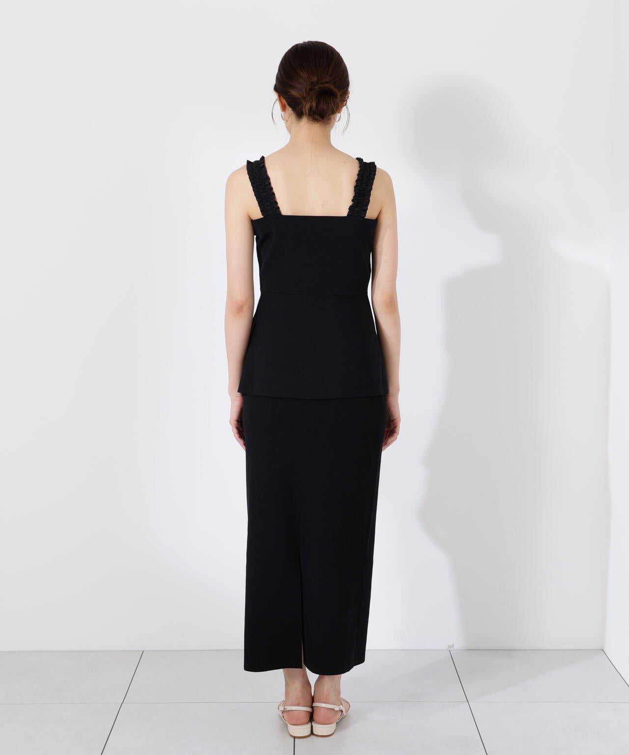 ペプラムキャミセットアップ