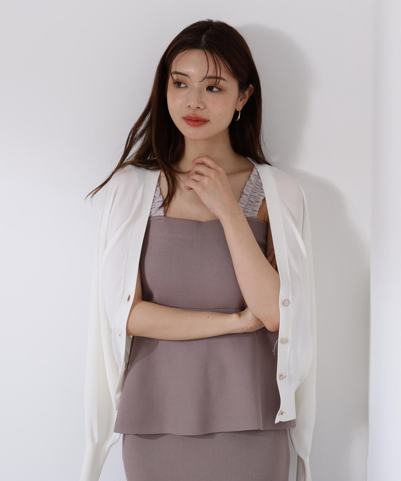 ペプラムキャミセットアップ