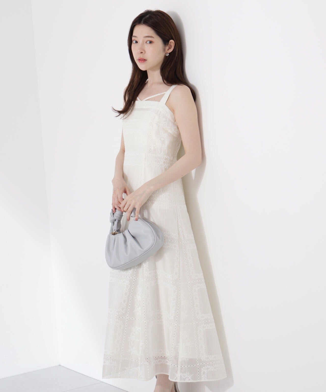 シアーパネルレースワンピース