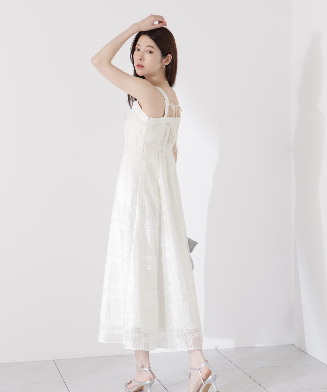 シアーパネルレースワンピース