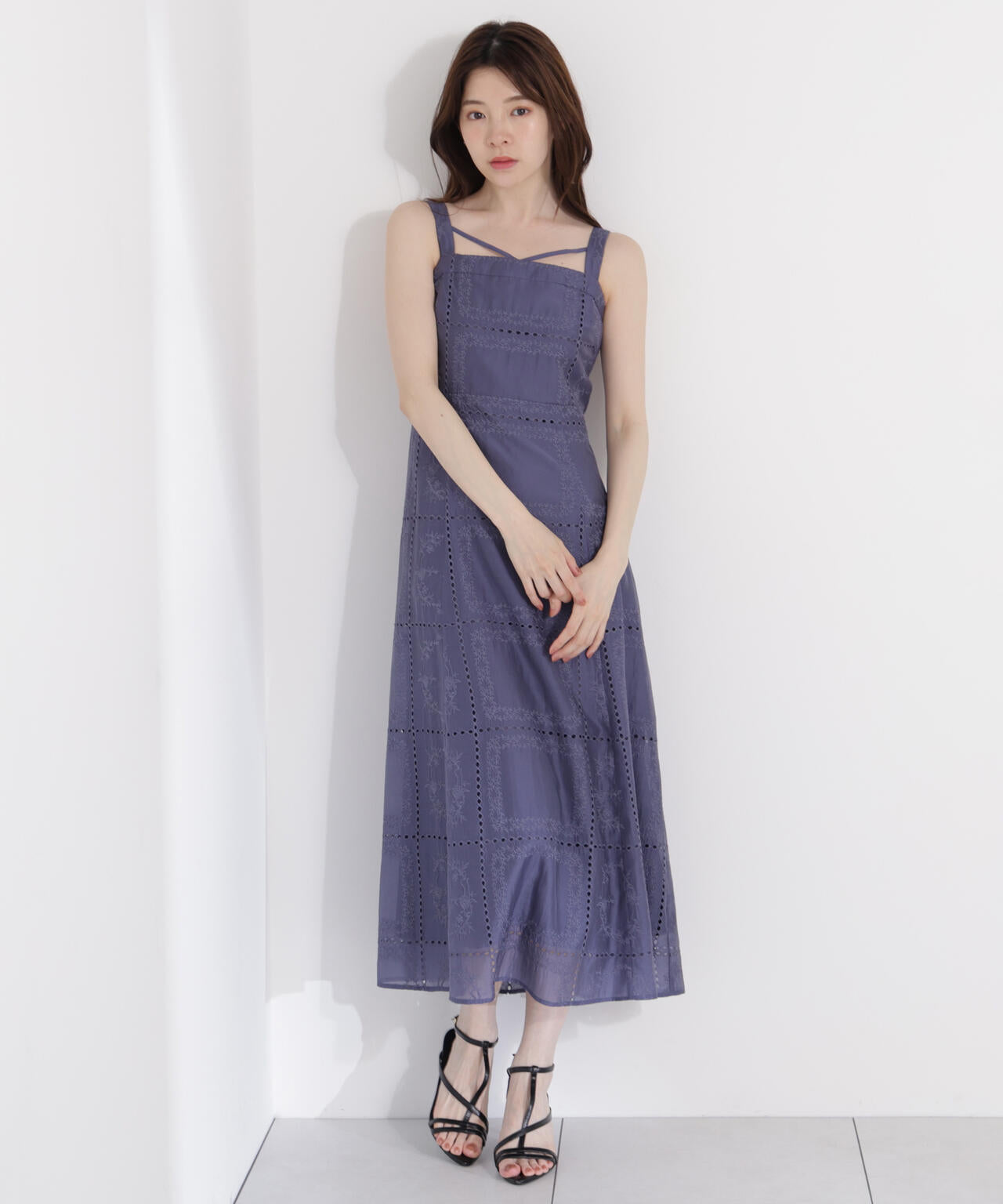 シアーパネルレースワンピース