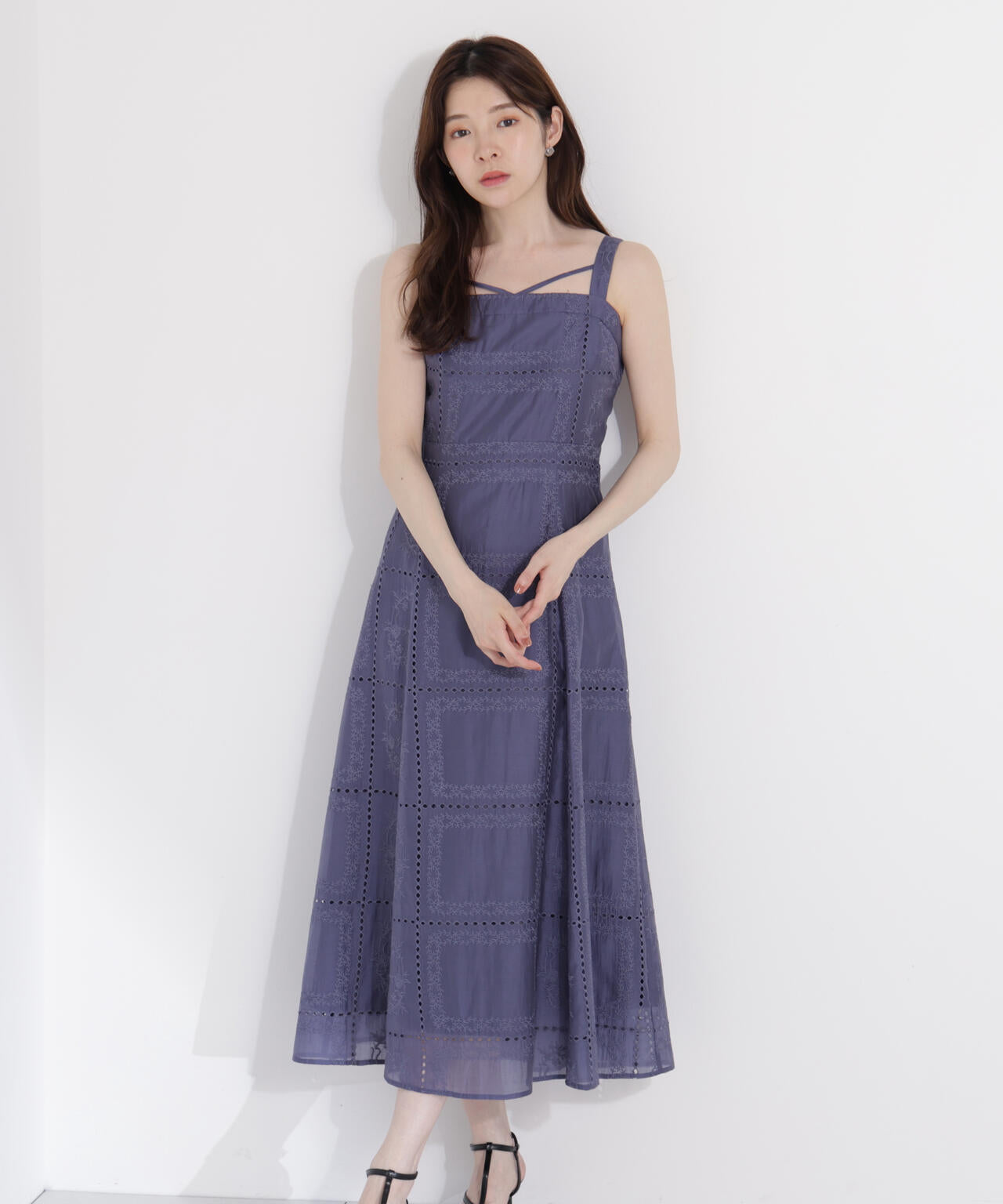 シアーパネルレースワンピース