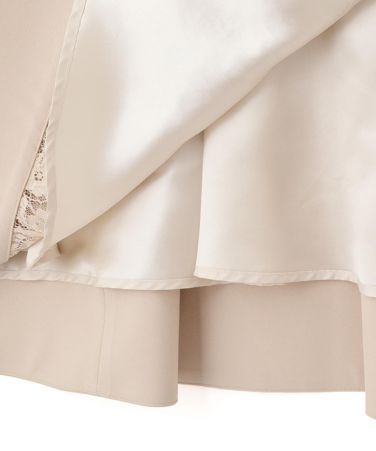 レースシャツワンピース