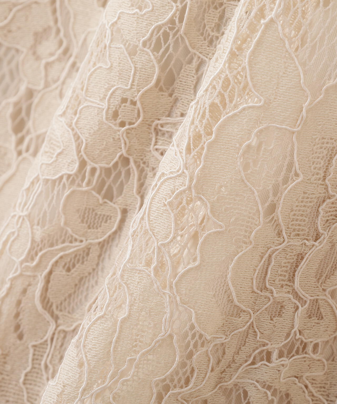 レースシャツワンピース