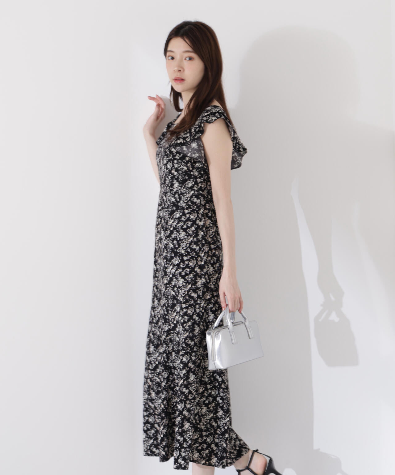 小花柄レディワンピース