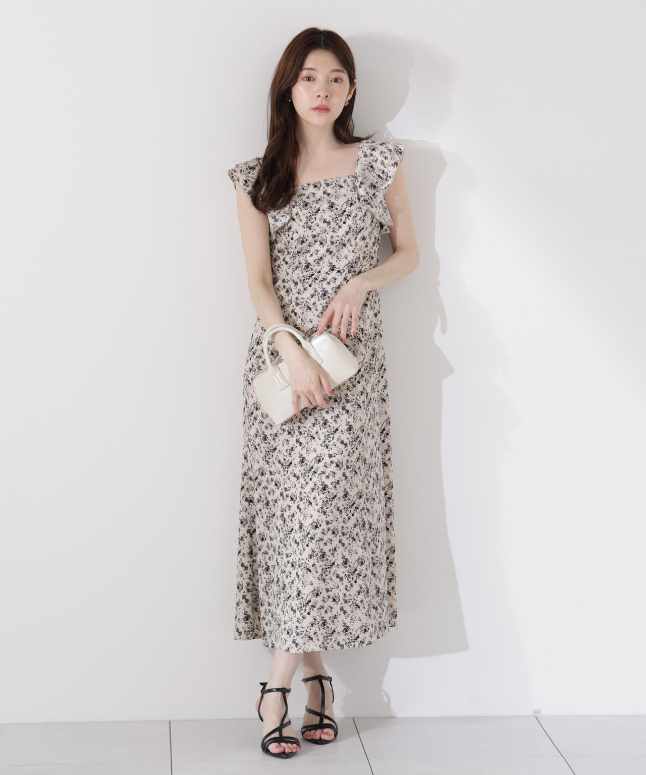 小花柄レディワンピース