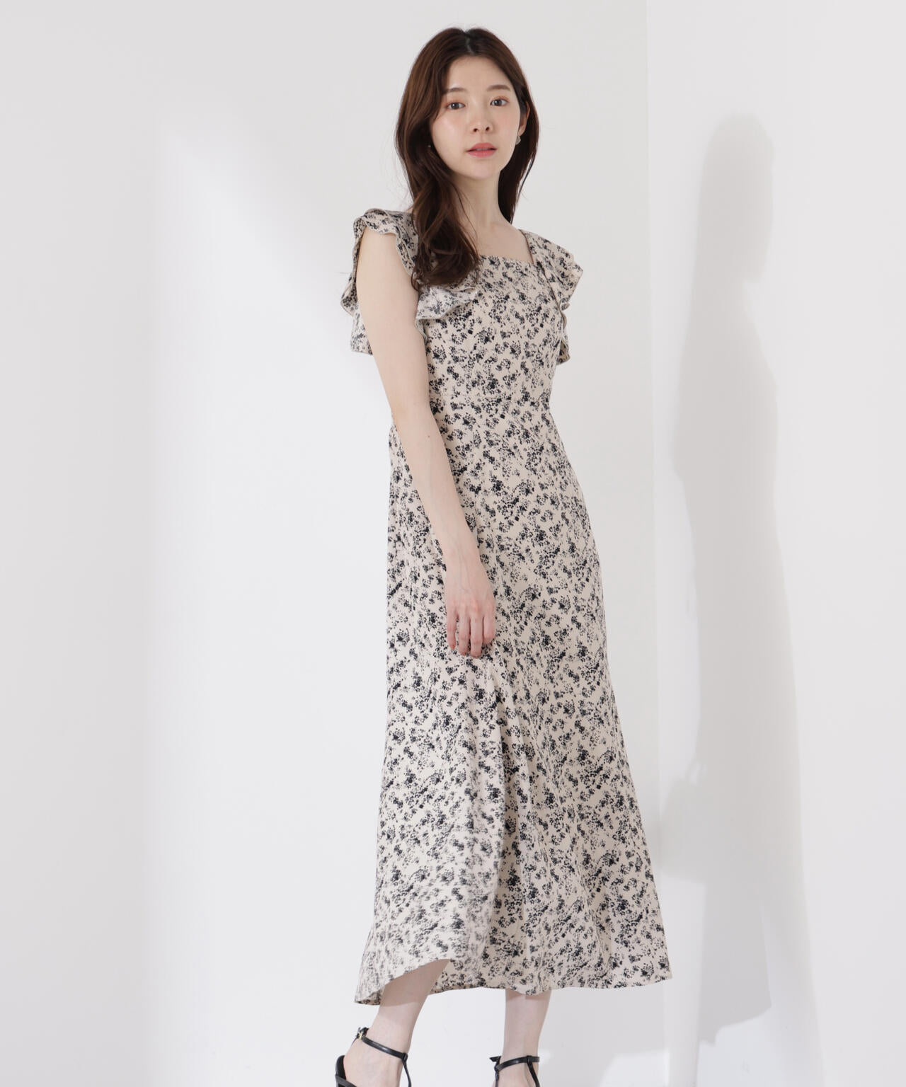 小花柄レディワンピース