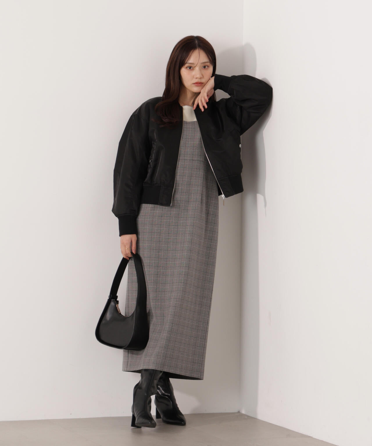 【松川星さん着用】フリルショルダーワンピース