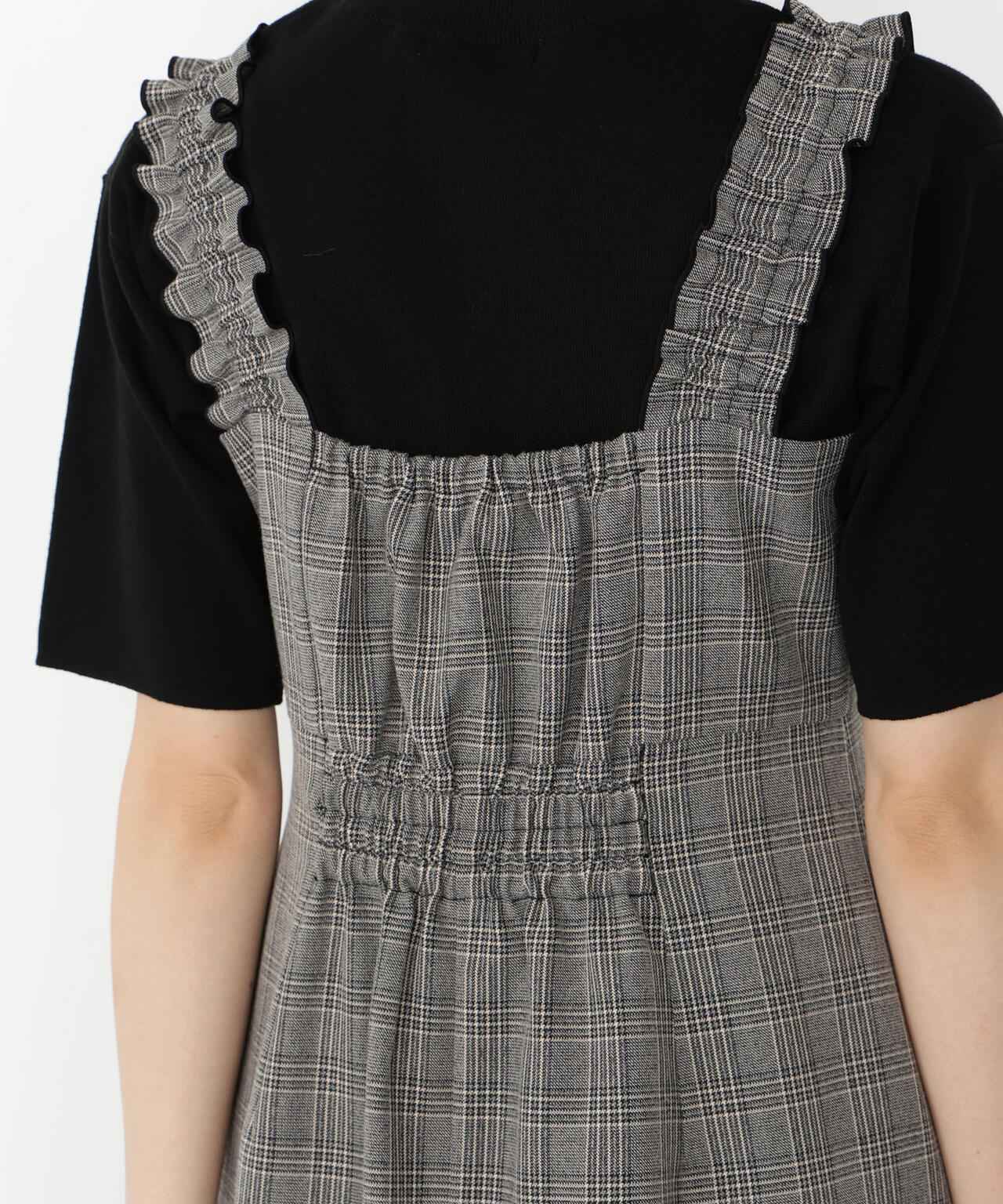 【松川星さん着用】フリルショルダーワンピース