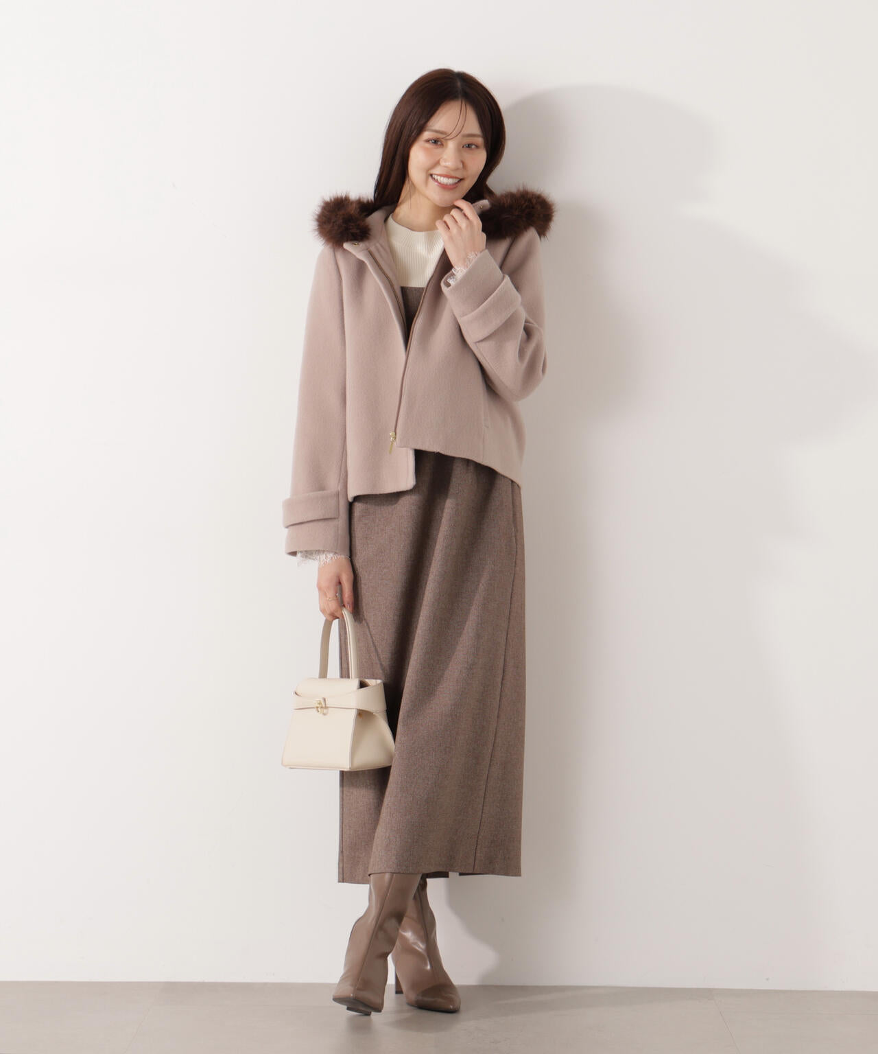 【松川星さん着用】フリルショルダーワンピース