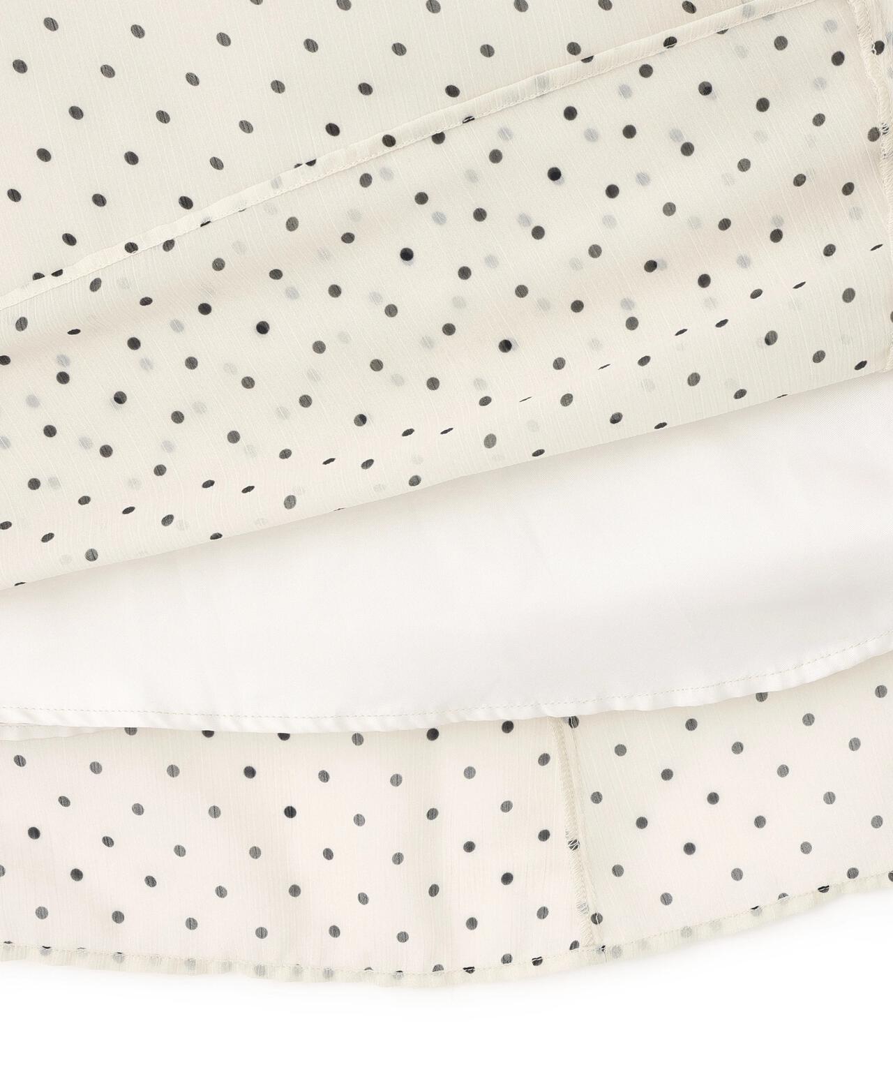 ケープ風ニットドッキングワンピース