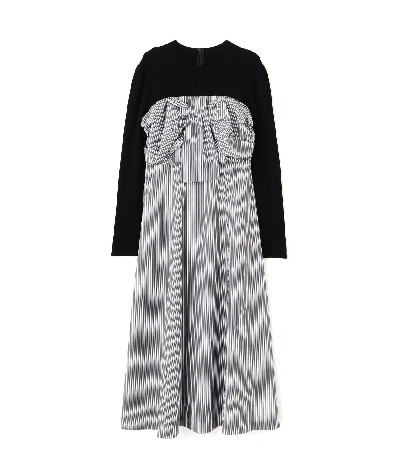 フロントリボンドッキングワンピース