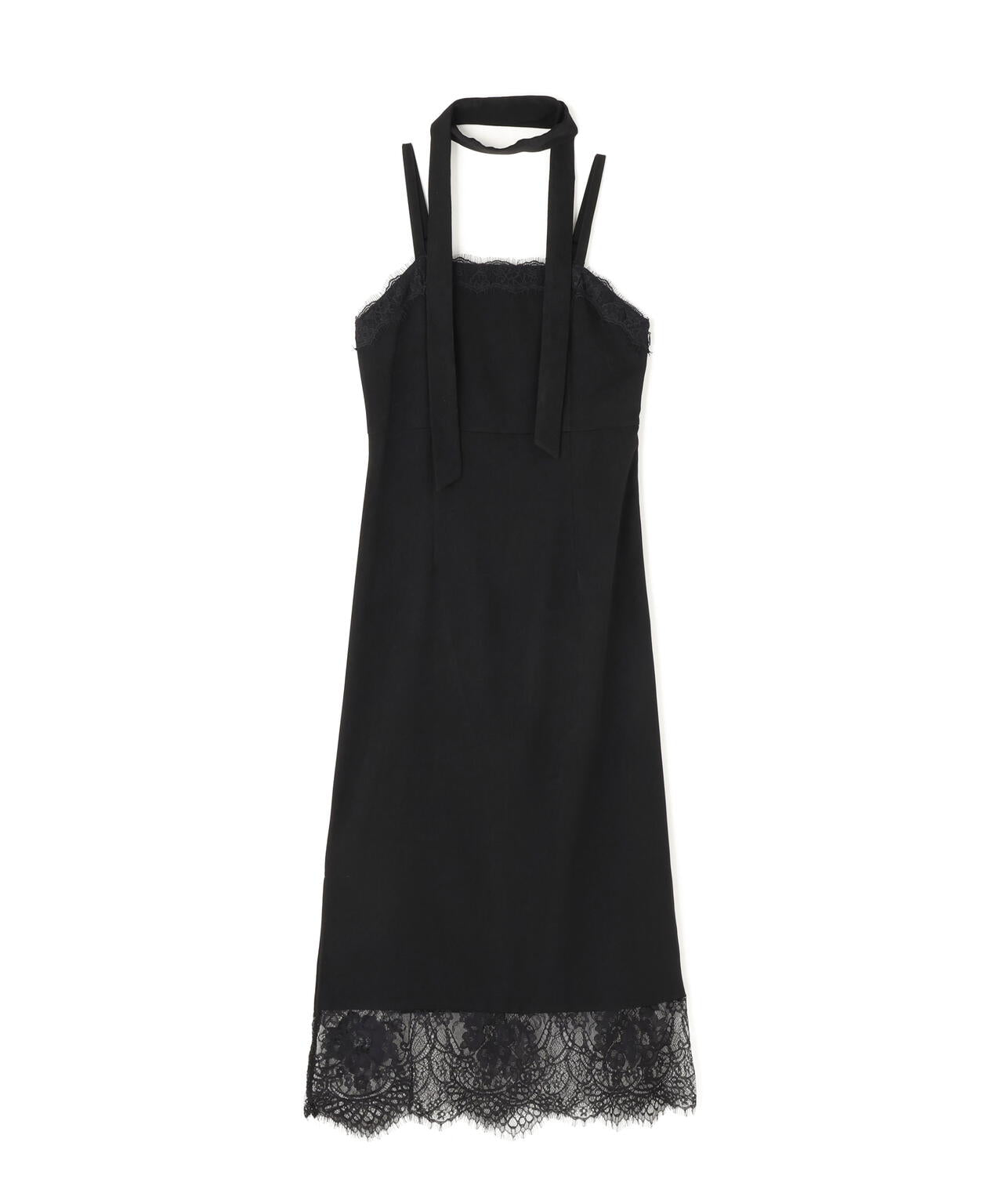 レース付きキャミワンピース