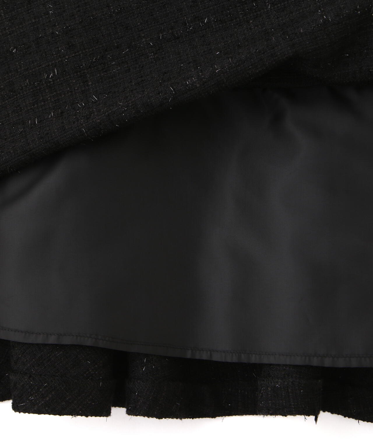 【松川星さん着用】ラメ釦ツイードミニジャンスカ