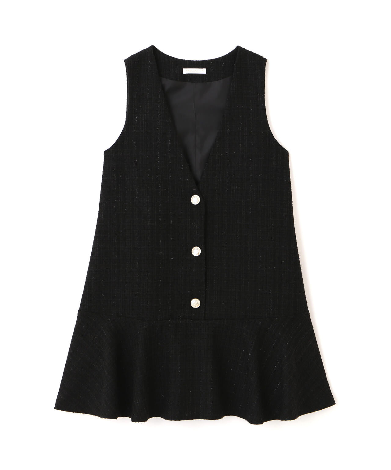 【松川星さん着用】ラメ釦ツイードミニジャンスカ