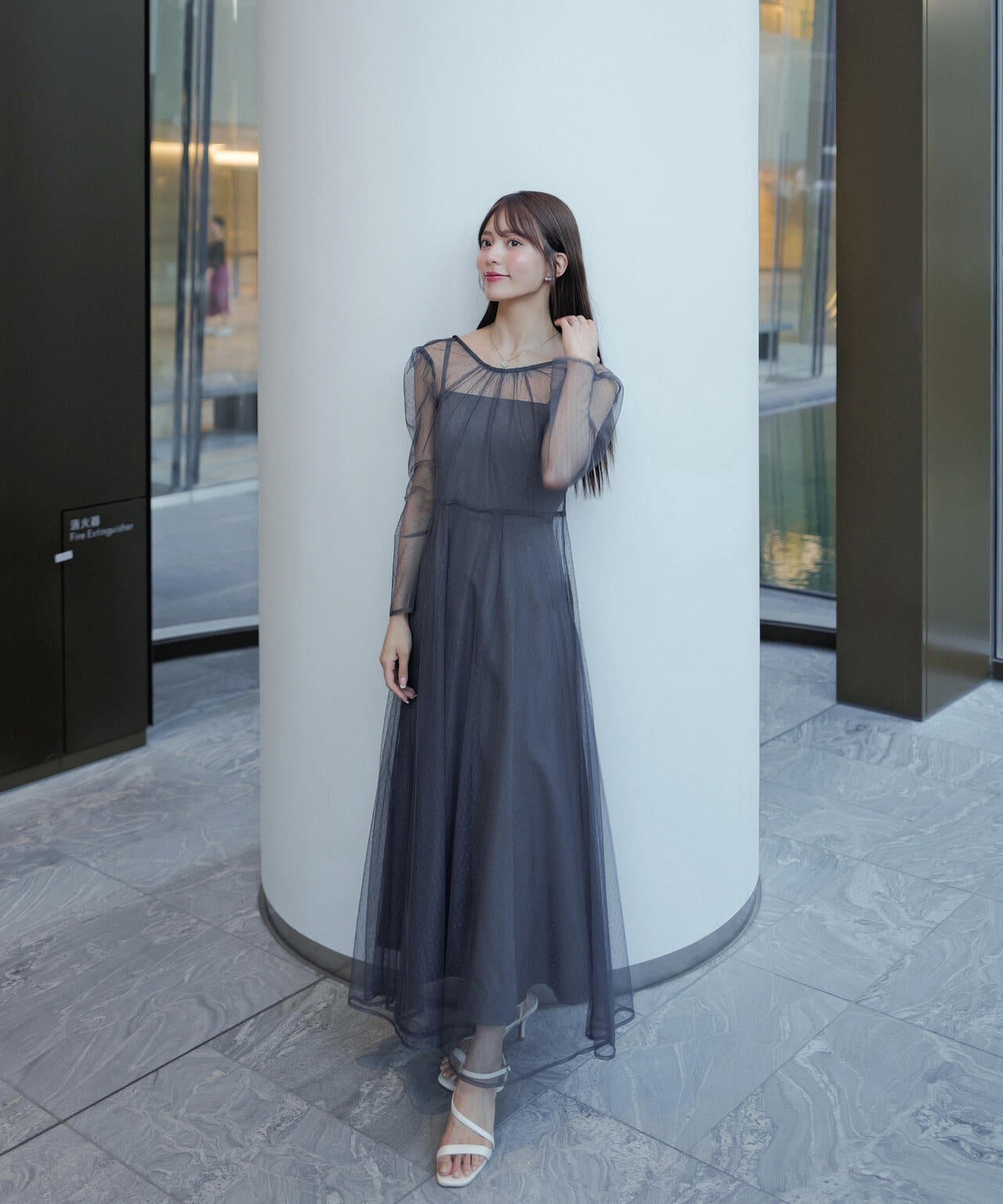 <藤田みりあさんコラボ>キャミ付きチュールワンピース