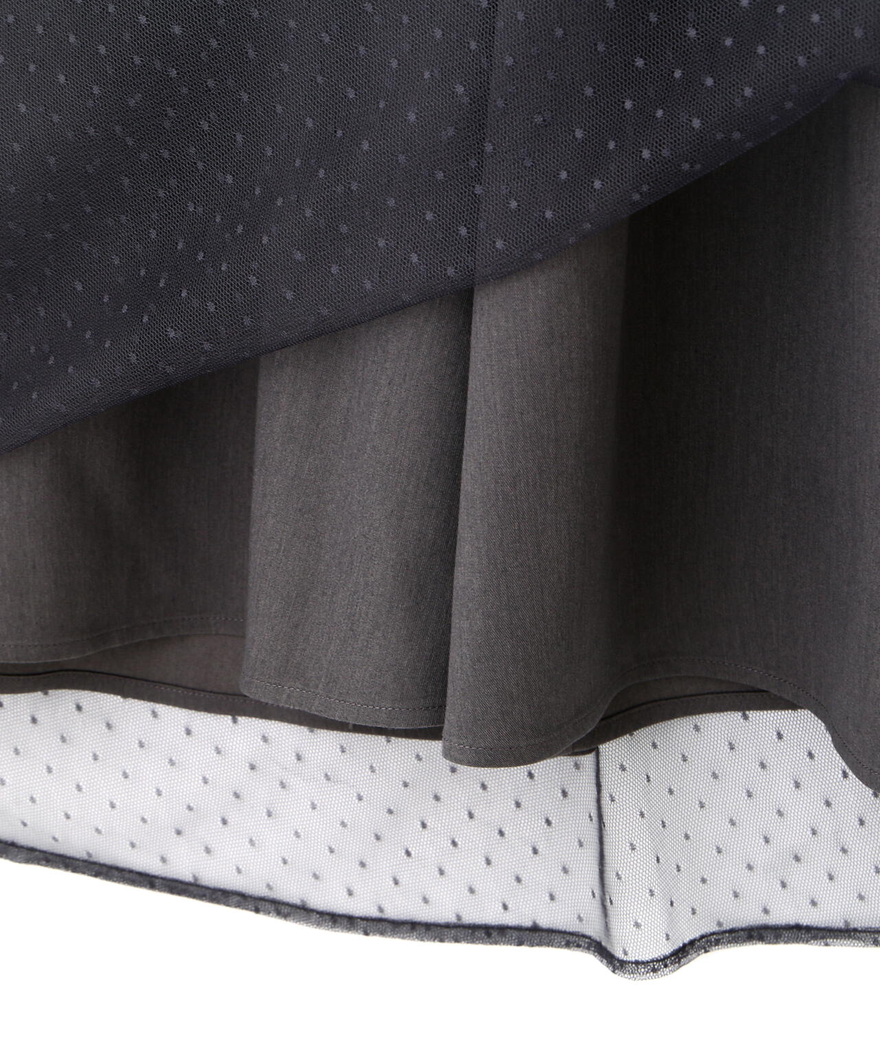 キャミ付きチュールワンピース