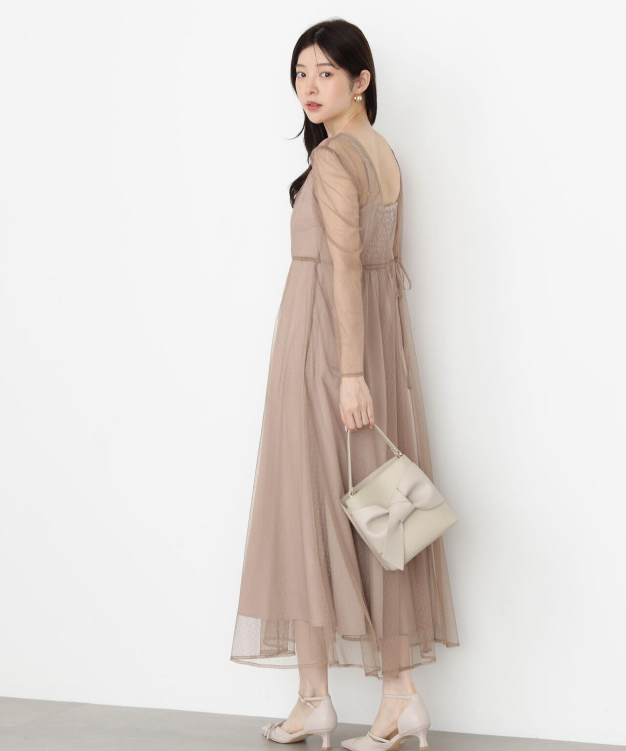 <藤田みりあさんコラボ>キャミ付きチュールワンピース