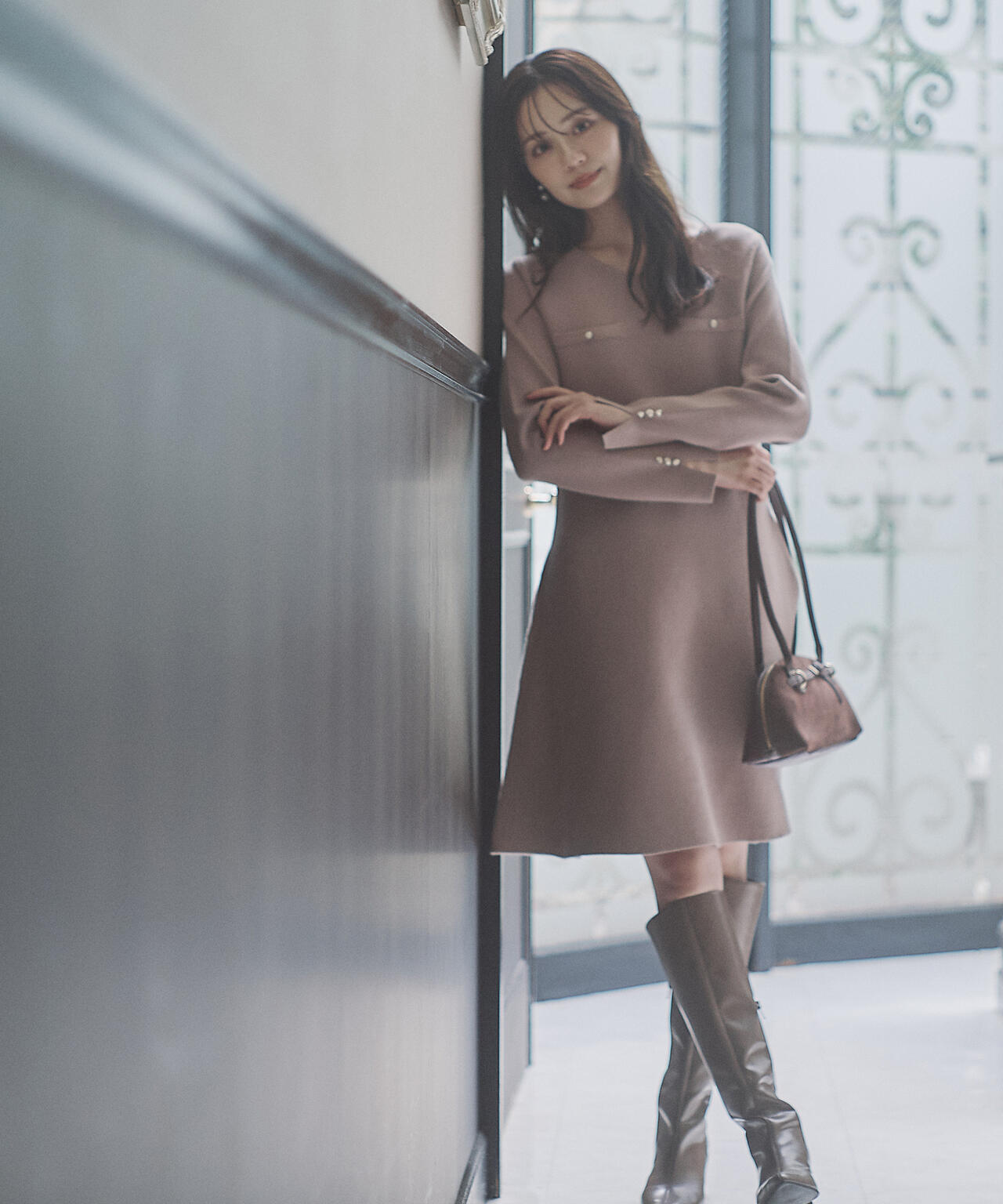 《EDIT COLOGNE》総針ミニワンピース