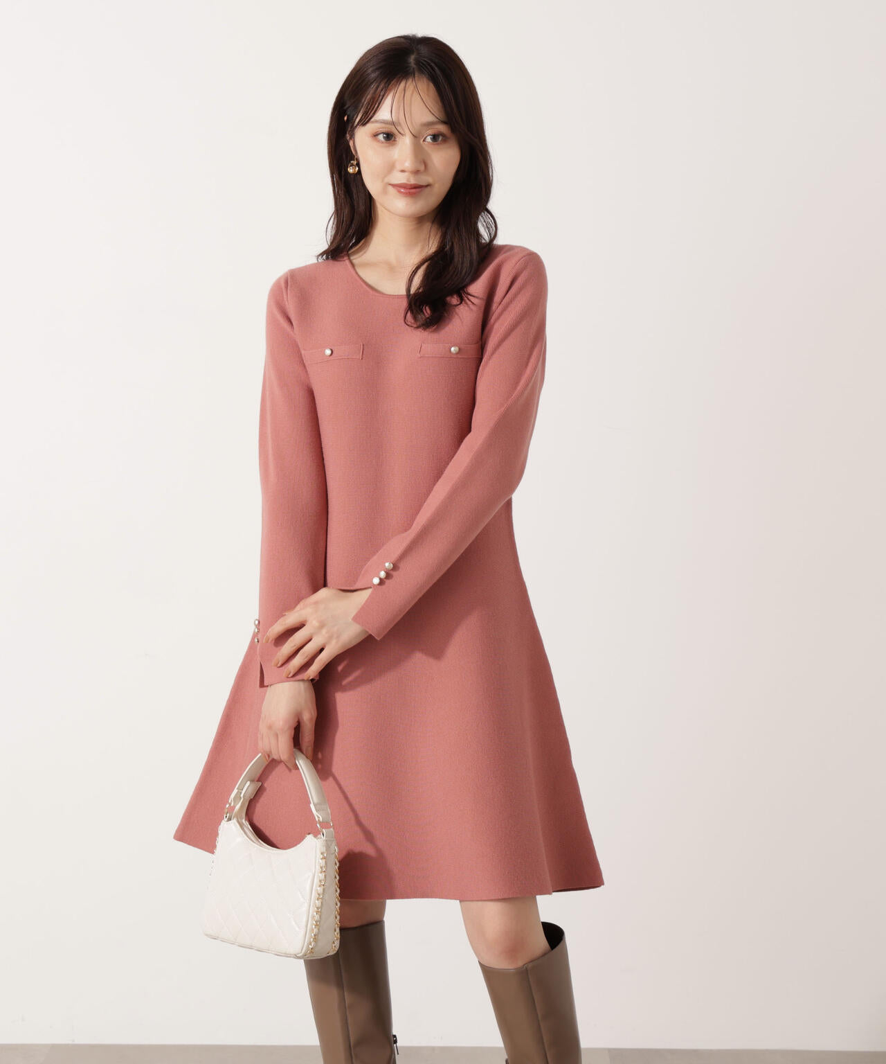 《EDIT COLOGNE》総針ミニワンピース