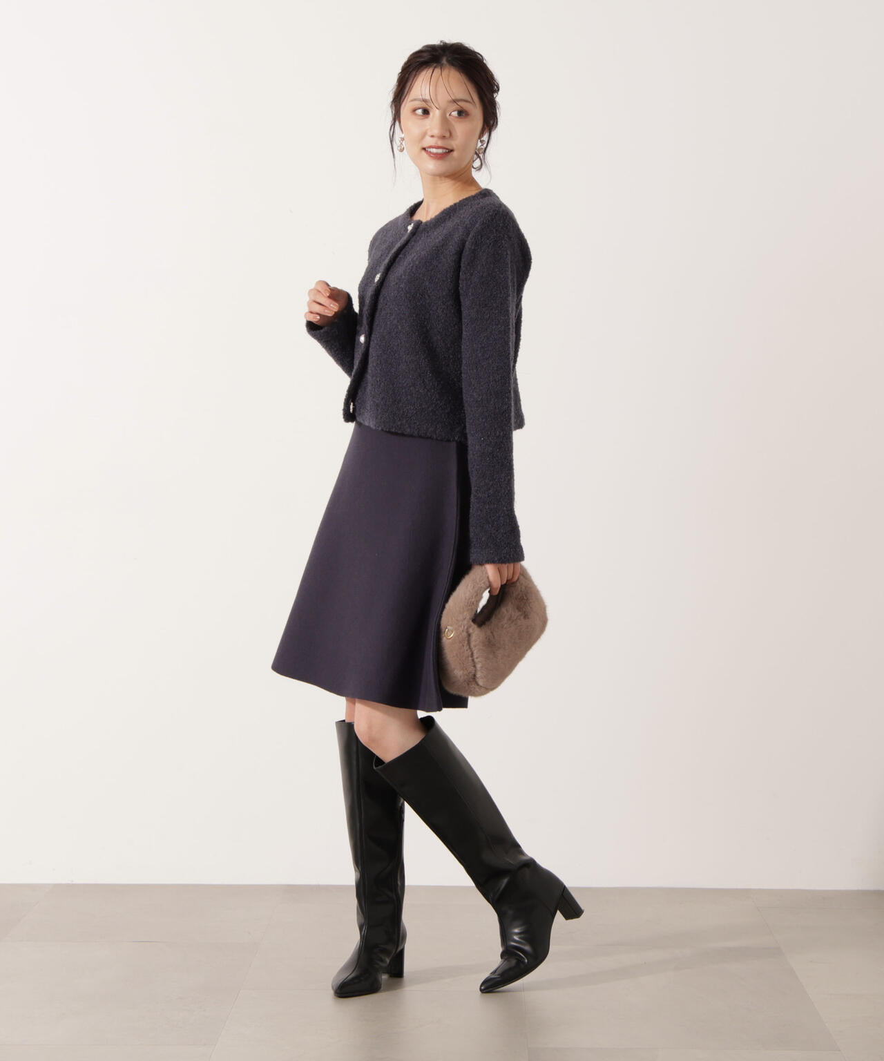 《EDIT COLOGNE》総針ミニワンピース