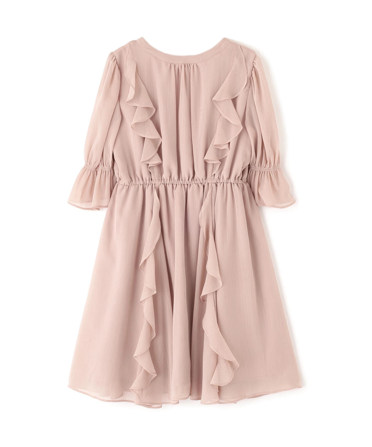 《EDIT COLOGNE》フリル楊柳ミニワンピース