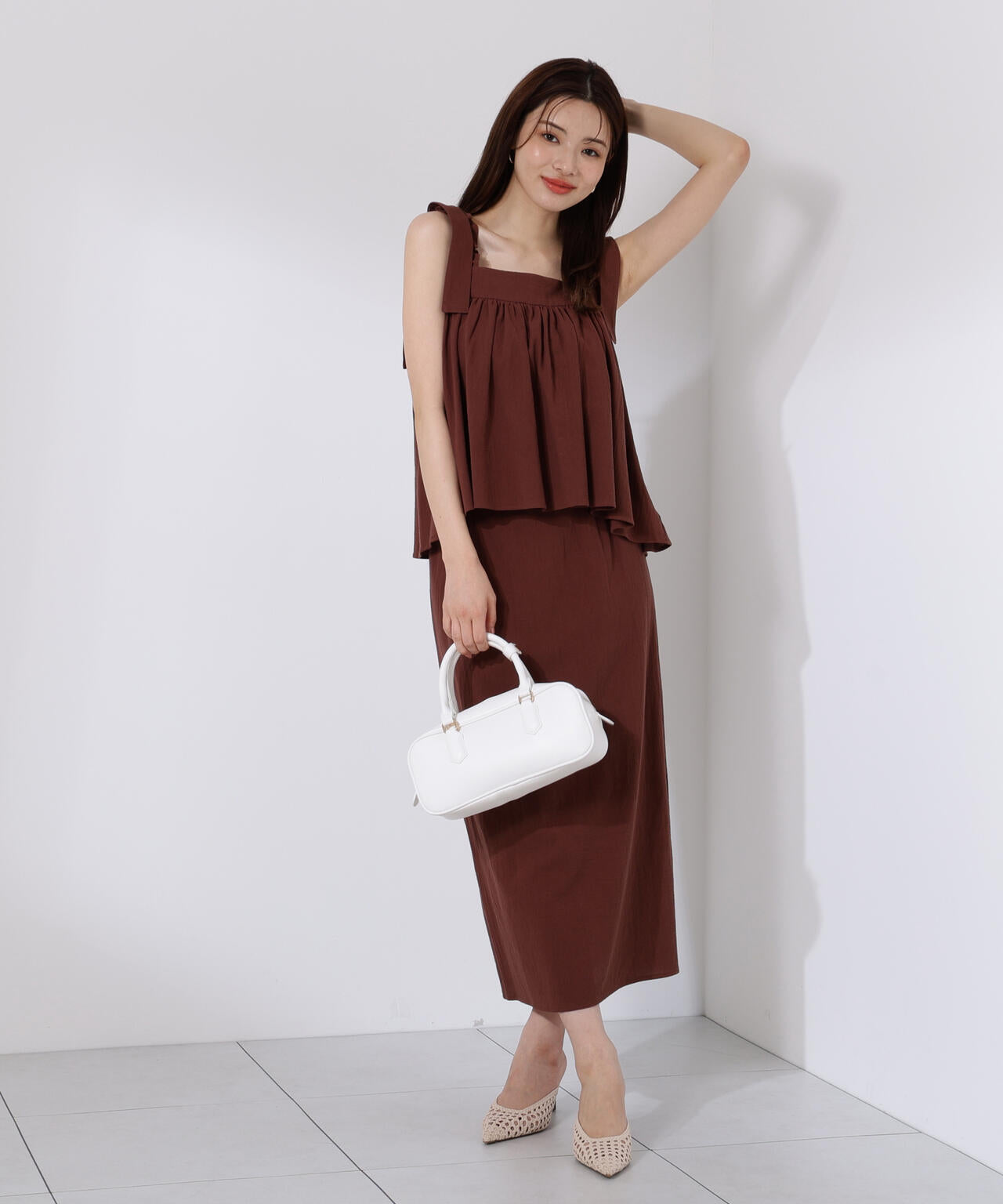 《EDIT COLOGNE》リボンキャミセットアップ