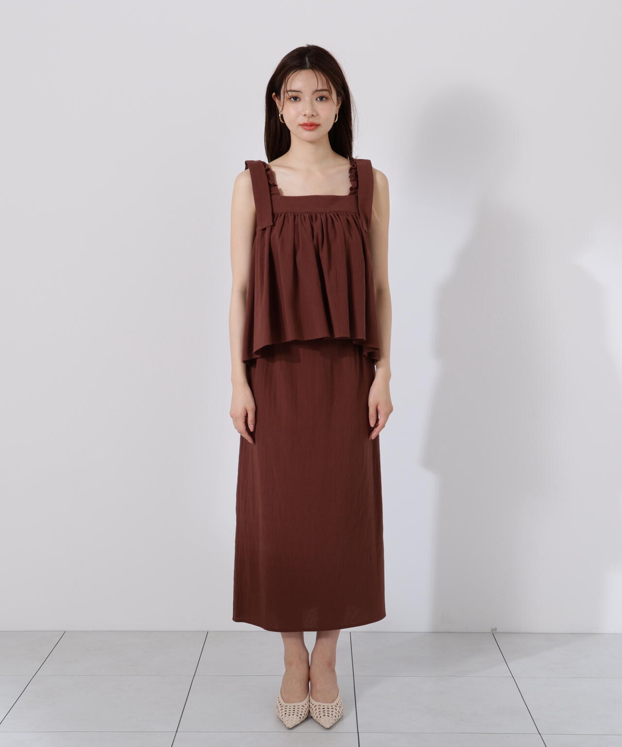 《EDIT COLOGNE》リボンキャミセットアップ