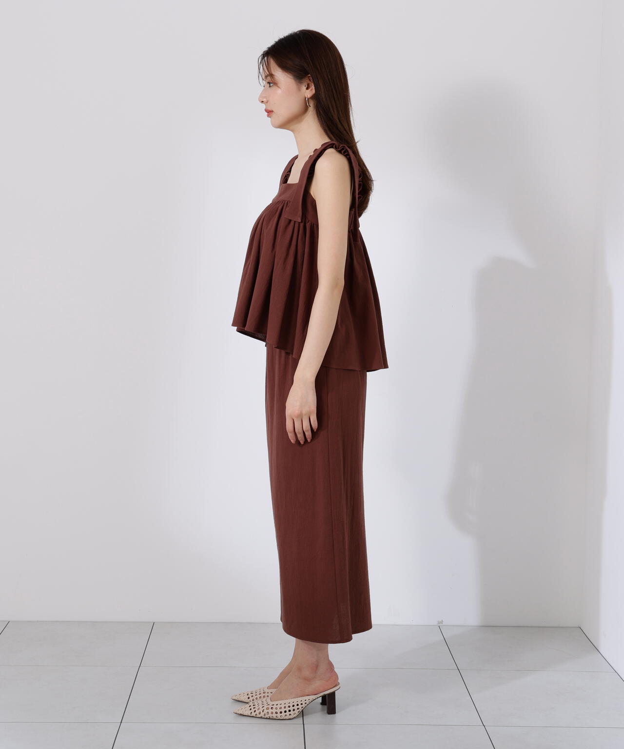 《EDIT COLOGNE》リボンキャミセットアップ