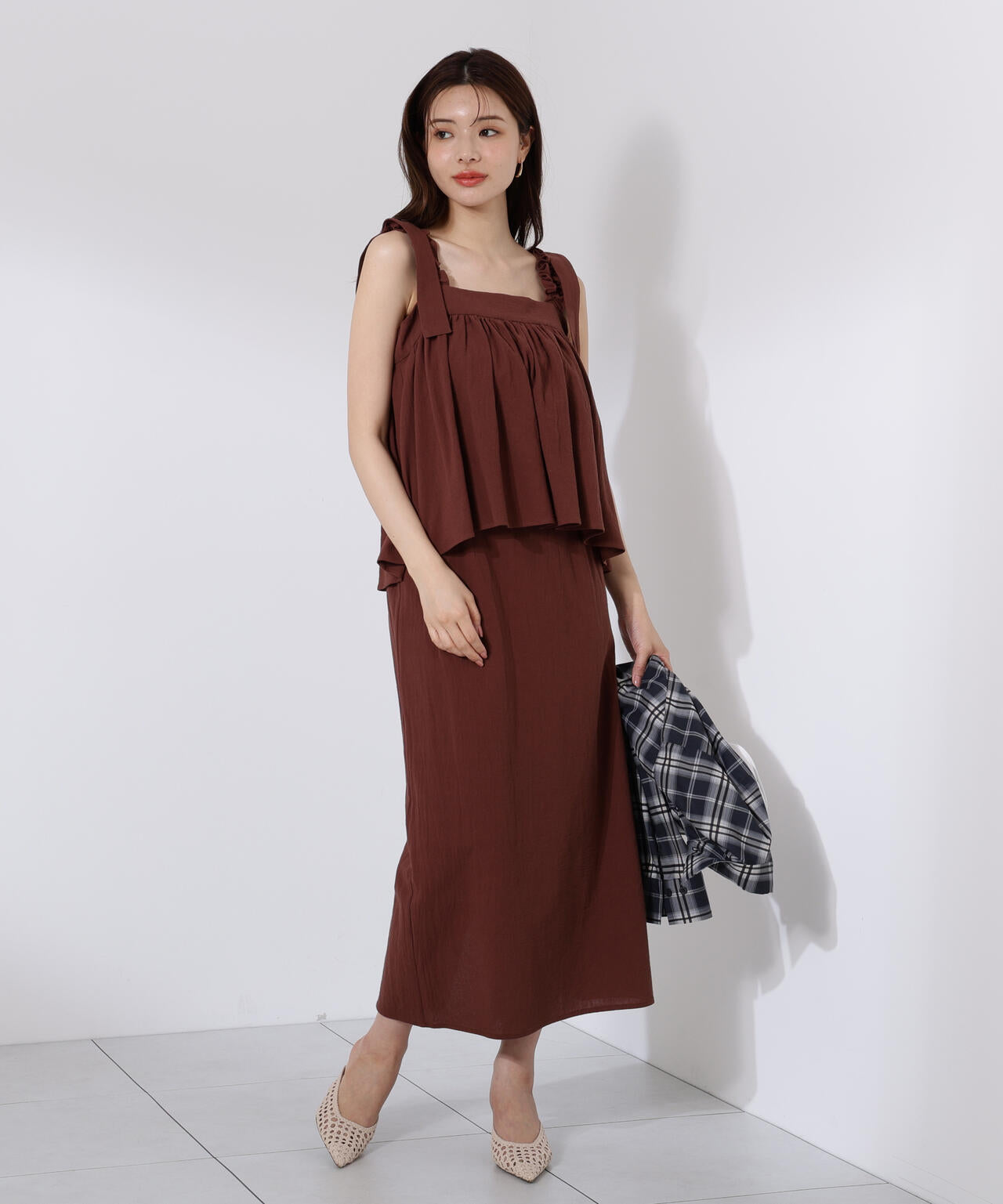 《EDIT COLOGNE》リボンキャミセットアップ