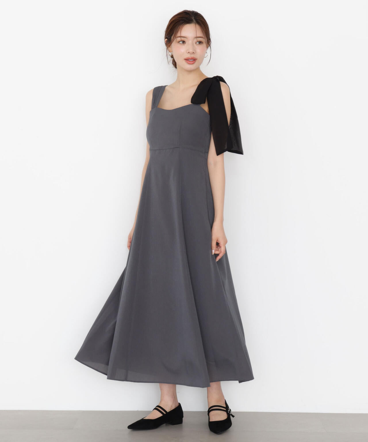 《EDIT COLOGNE》肩リボンキャミワンピース