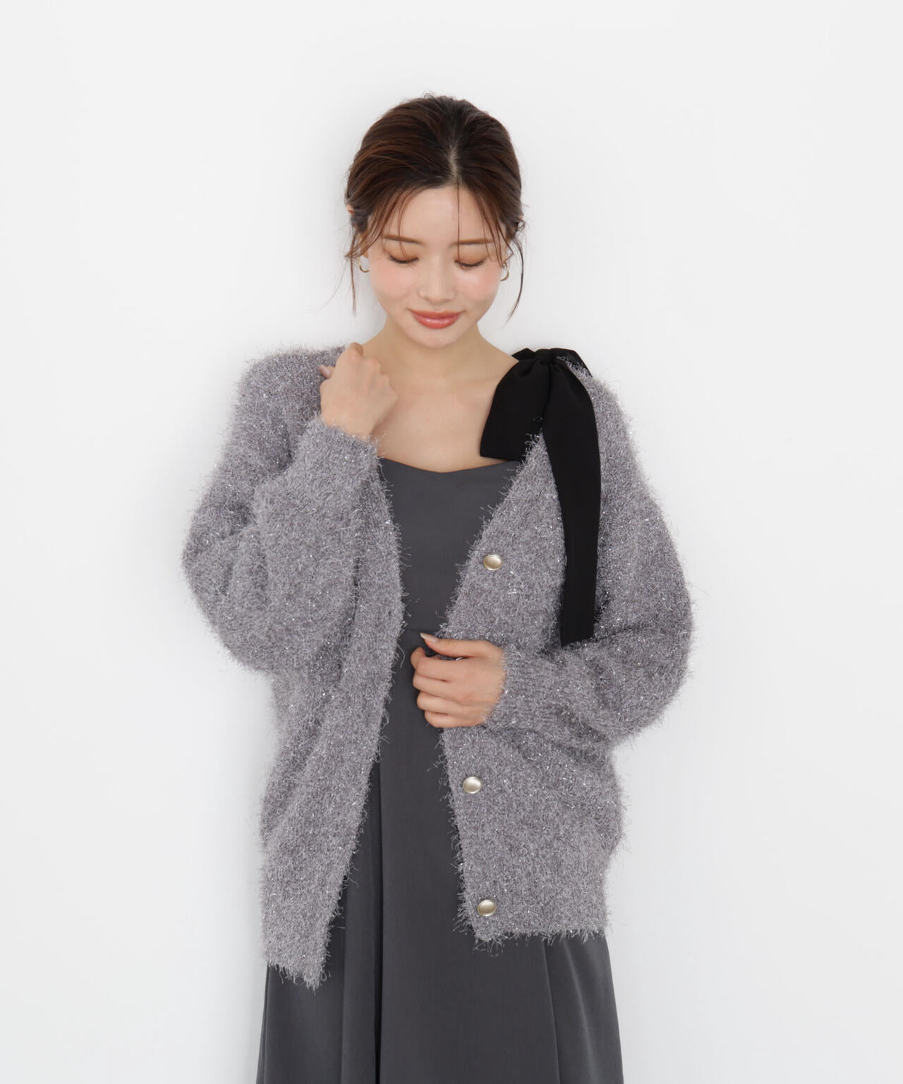 《EDIT COLOGNE》肩リボンキャミワンピース