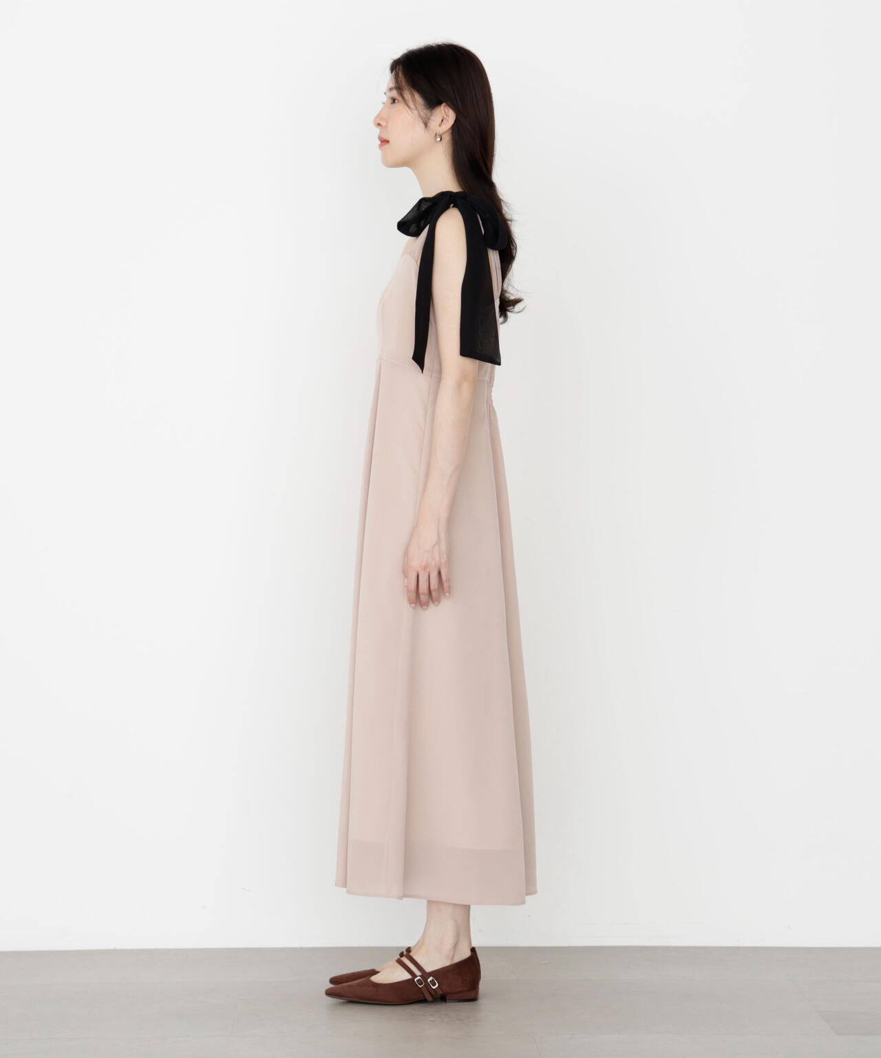 《EDIT COLOGNE》肩リボンキャミワンピース