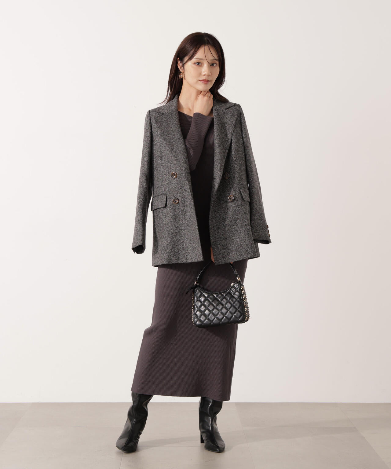 【青島心さん着用】ベーシックテーラードジャケット