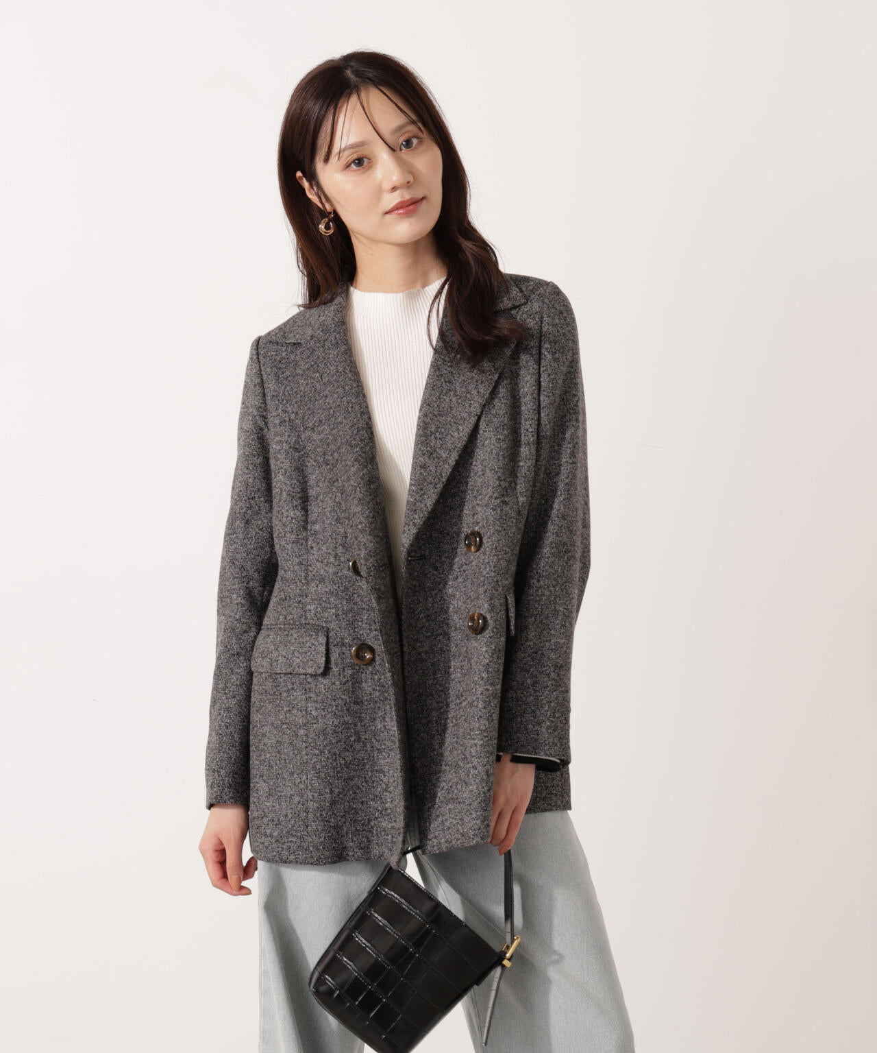 【青島心さん着用】ベーシックテーラードジャケット