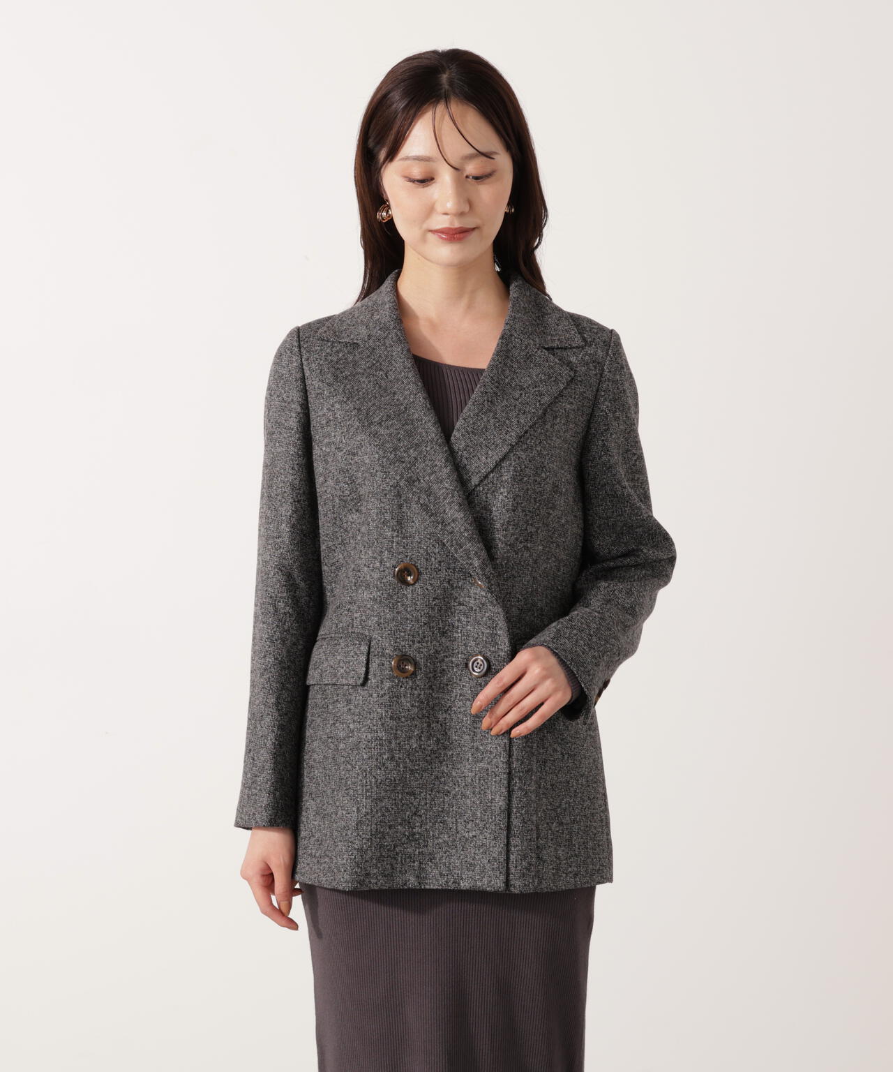 【青島心さん着用】ベーシックテーラードジャケット