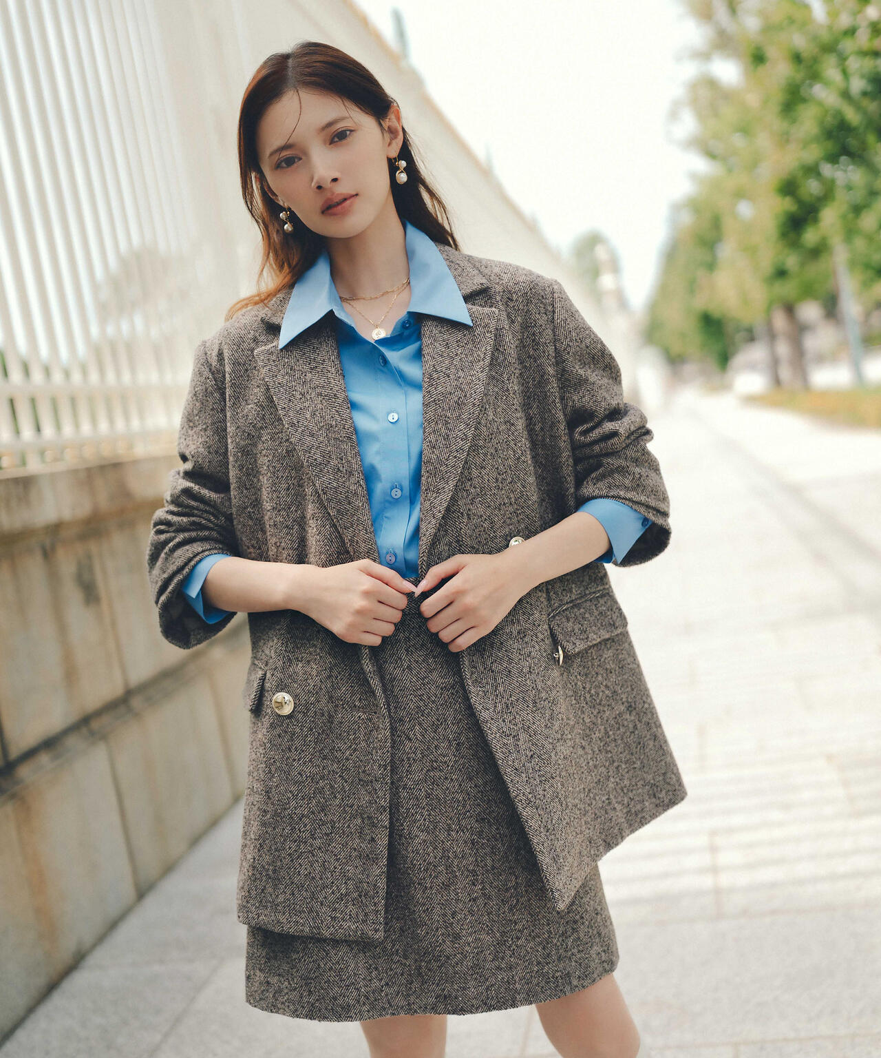 【青島心さん着用】ツイードジャケット