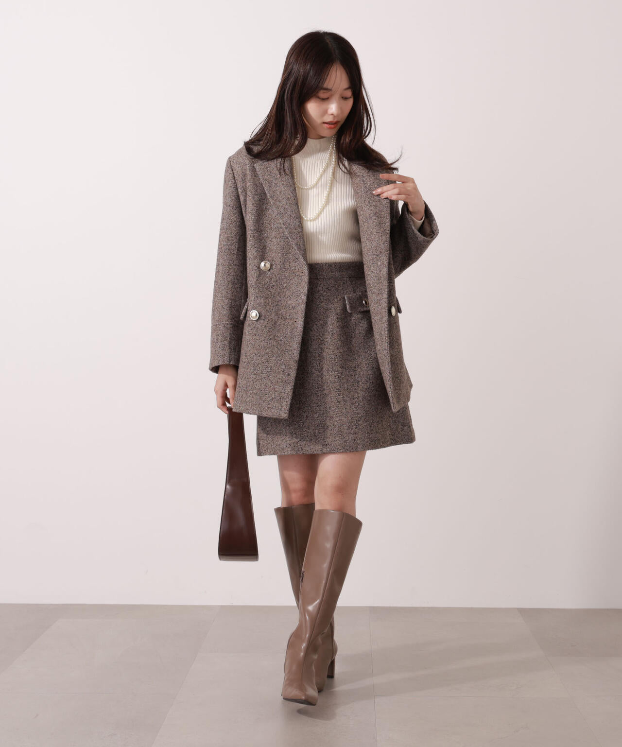 【青島心さん着用】ツイードジャケット