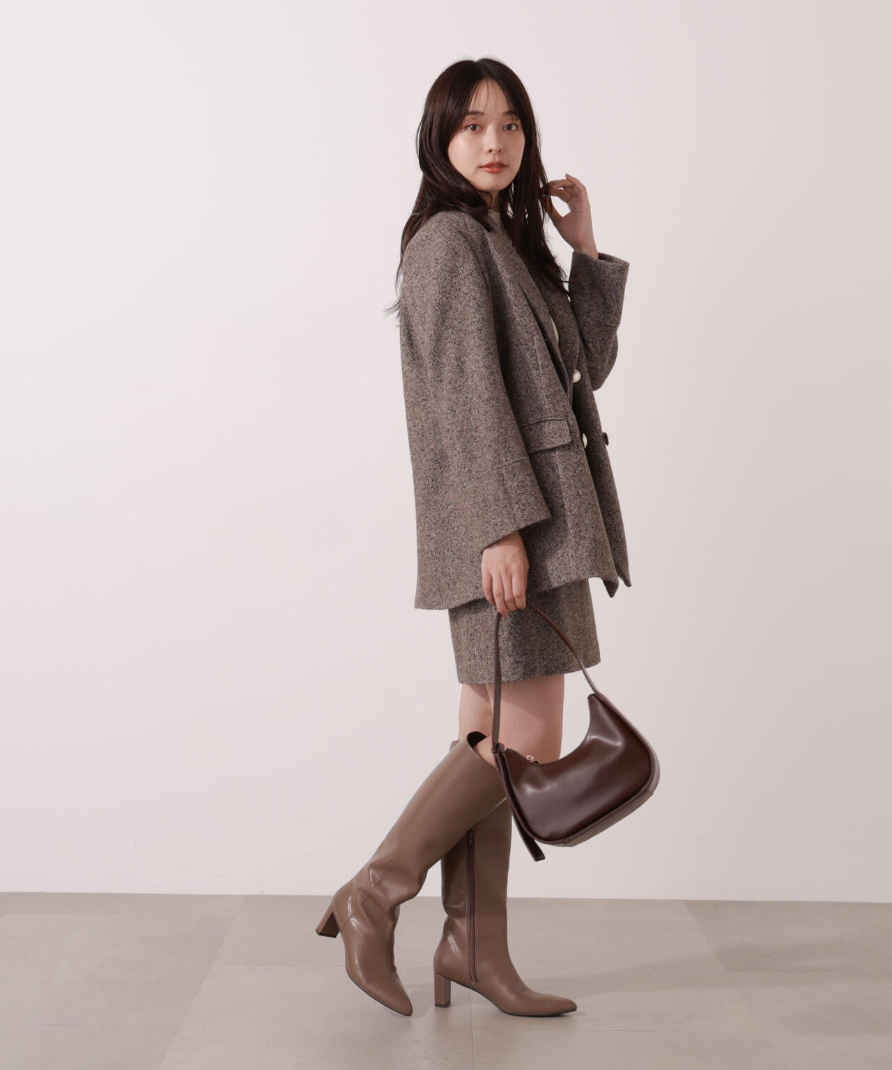 【青島心さん着用】ツイードジャケット