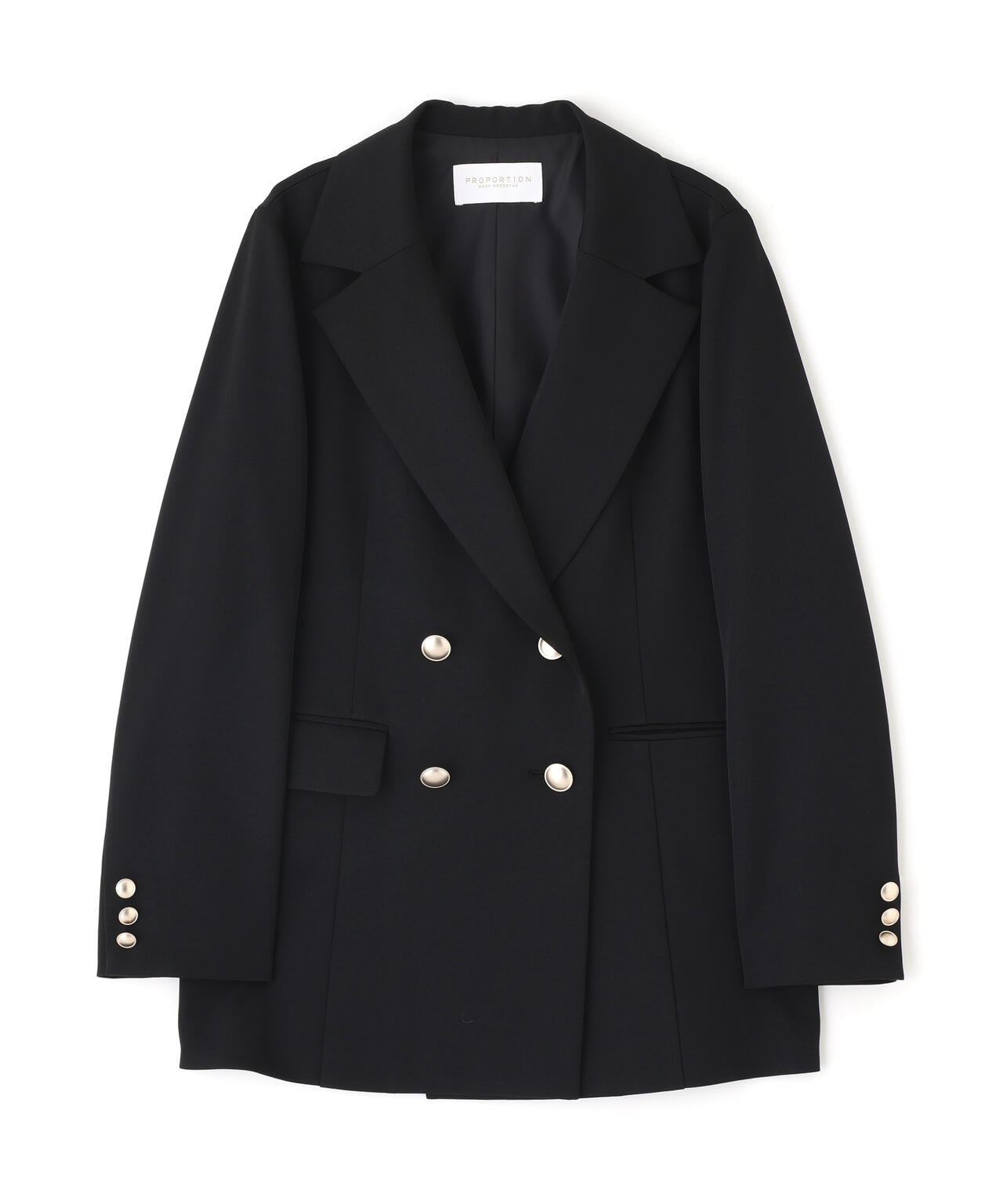 【松川星さん着用】ゴールド釦ダブルブレストジャケット