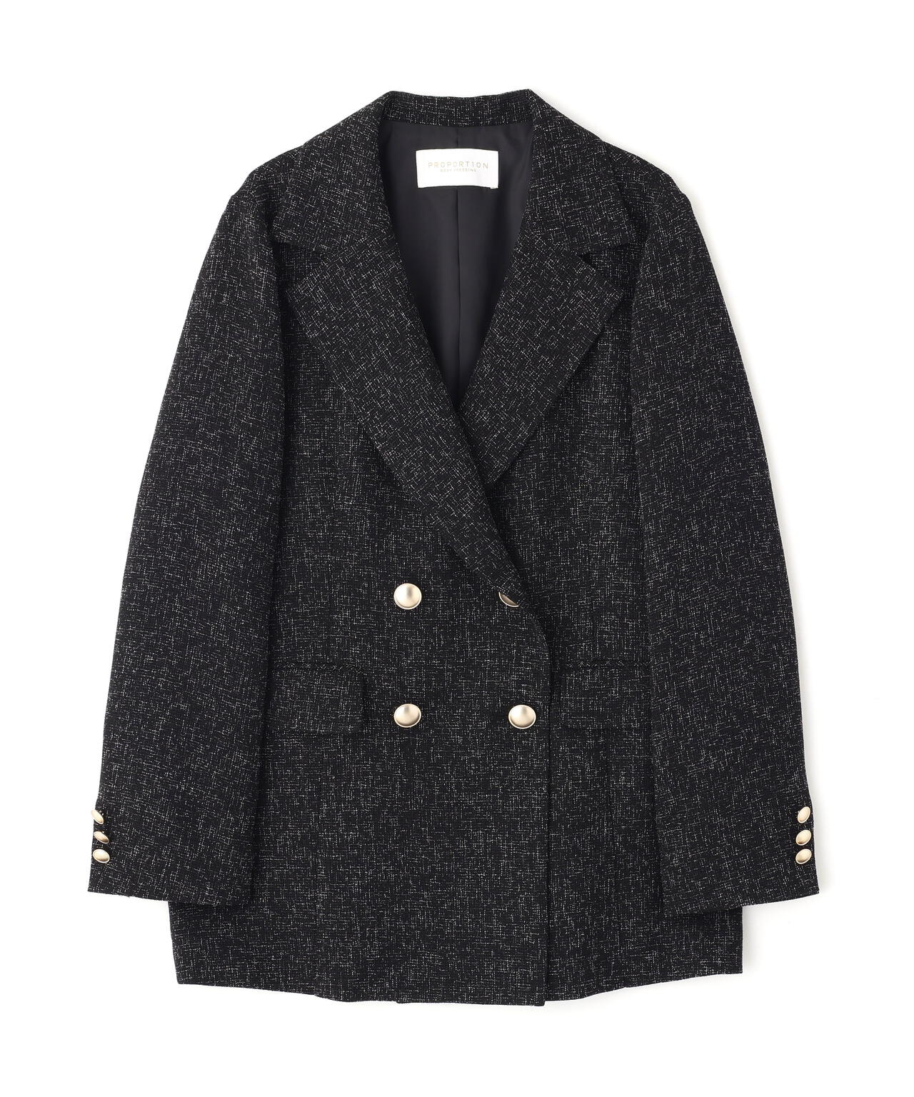 【松川星さん着用】ゴールド釦ダブルブレストジャケット