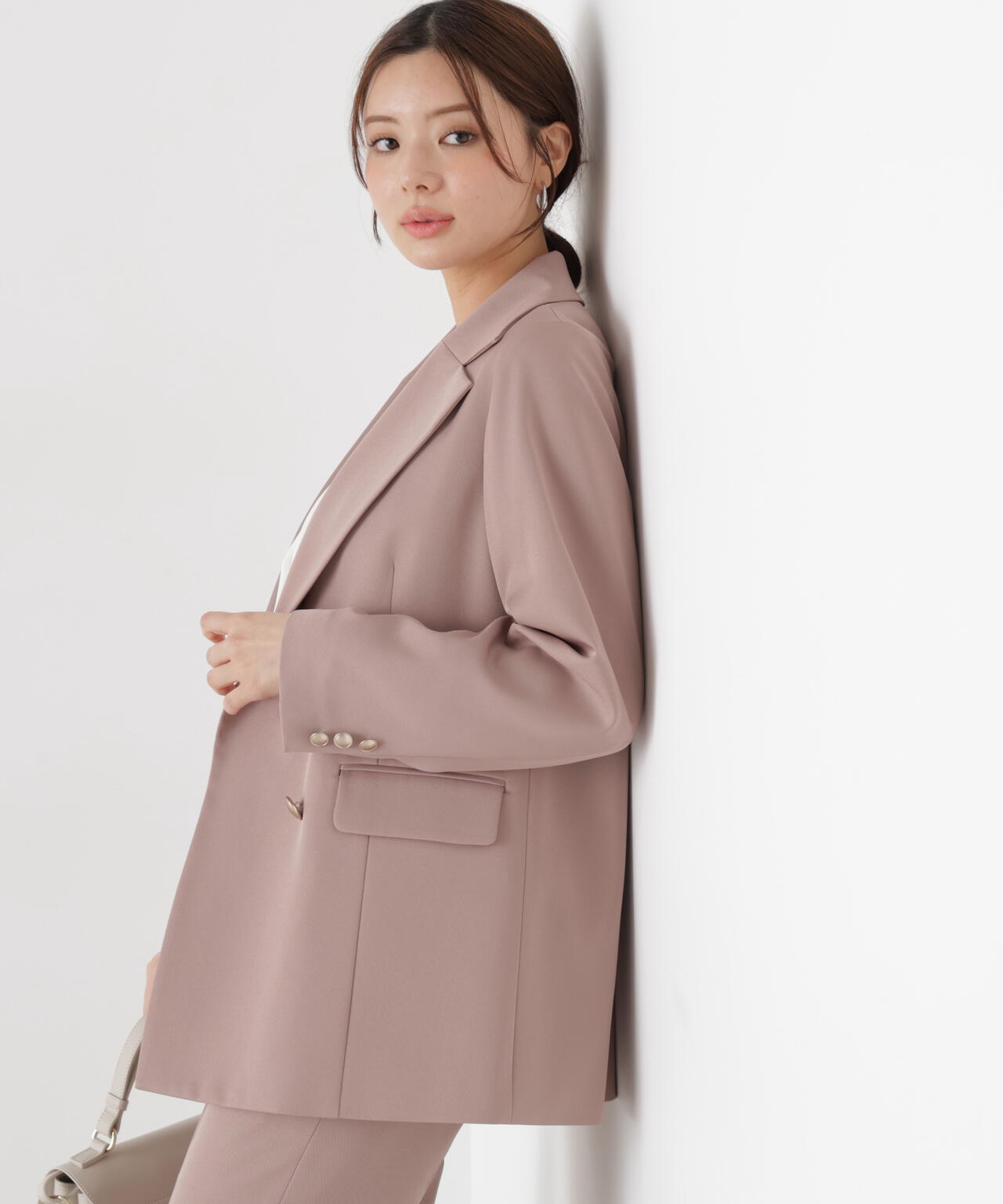 【松川星さん着用】ゴールド釦ダブルブレストジャケット