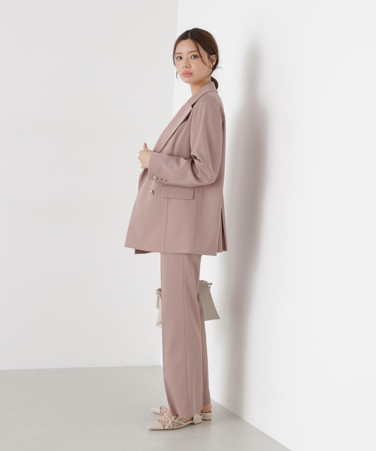 【松川星さん着用】ゴールド釦ダブルブレストジャケット